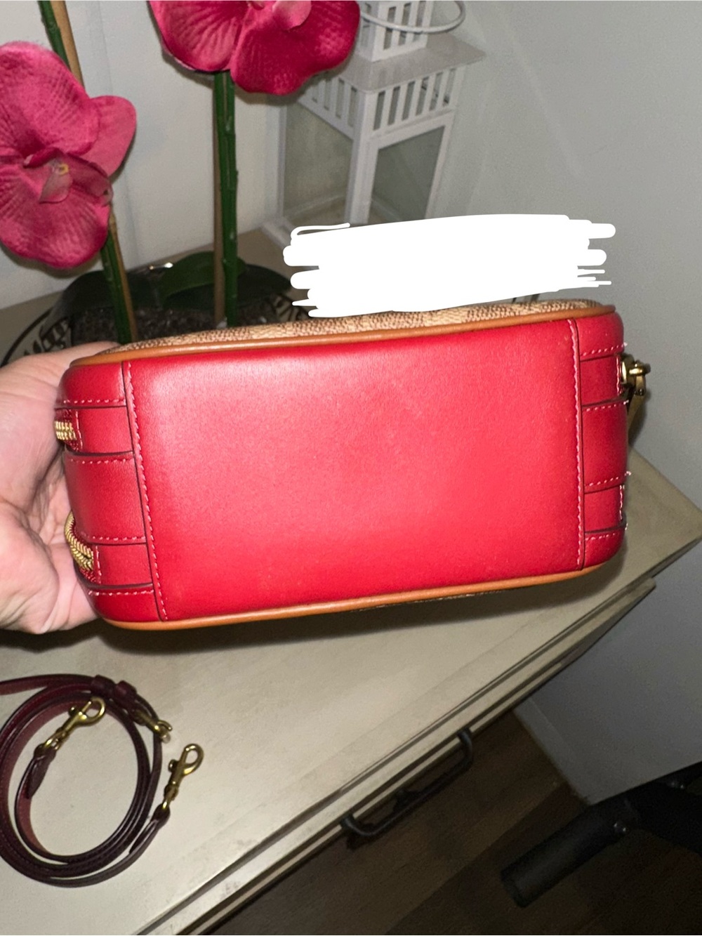 🌺 Coach Riley Lunchbox - Red/Signature - Picture 3 of 6